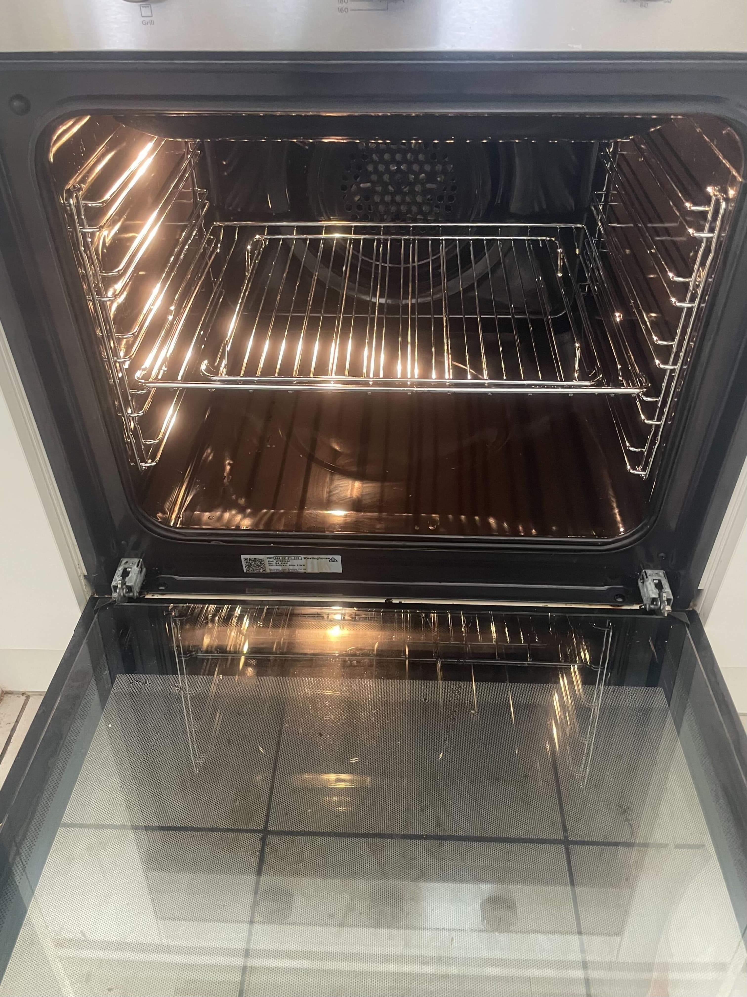 Spotless kitchen after professional cleaning